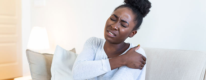 patient needing shoulder pain in need of shockwave therapy in San Diego