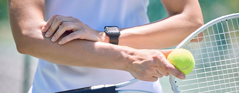 patient needing tennis elbow in need of shockwave therapy in San Diego